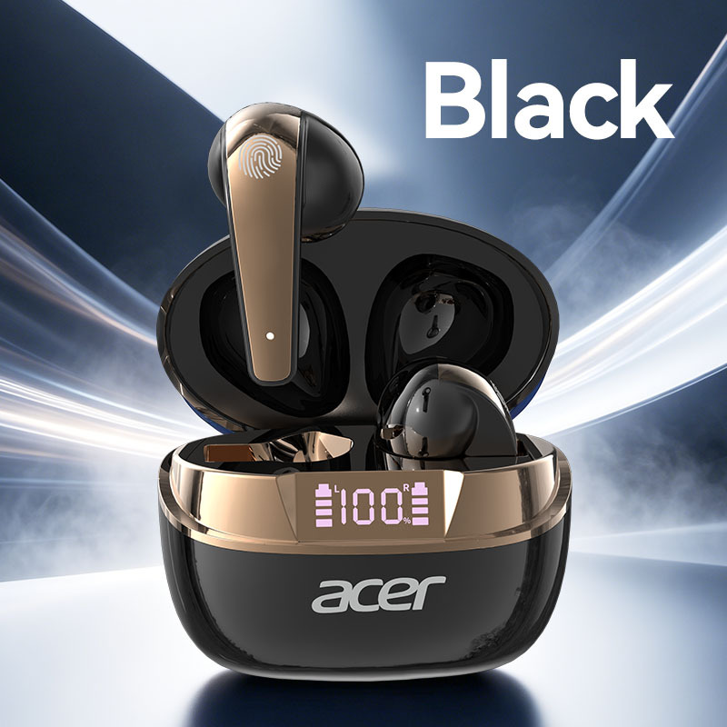 TEMU New Genuine Acer Tws Wireless In-ear Earbuds, Wireless 5.4 Chip, High Resolution Powerful , Multi Options, Ultra Light Ergonomic Ear-fit Design,