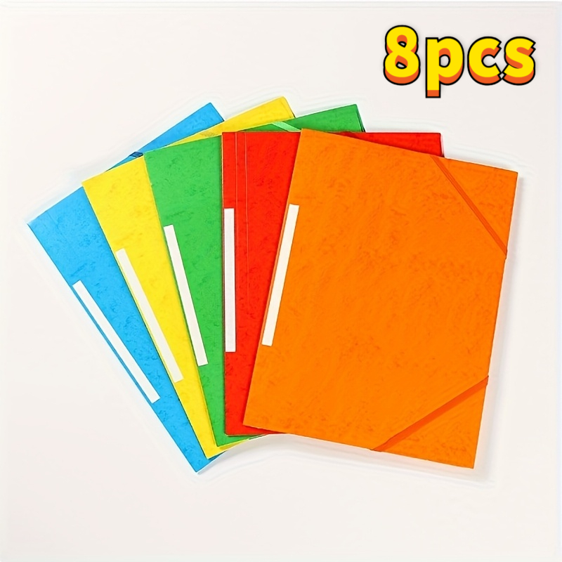 Image of A4 Elastic Closure Project Binder Expandable Accordion File Bag With Drawstring Business Negotiation Document Organizer Professional System Random Color Thanksgiving Promotion