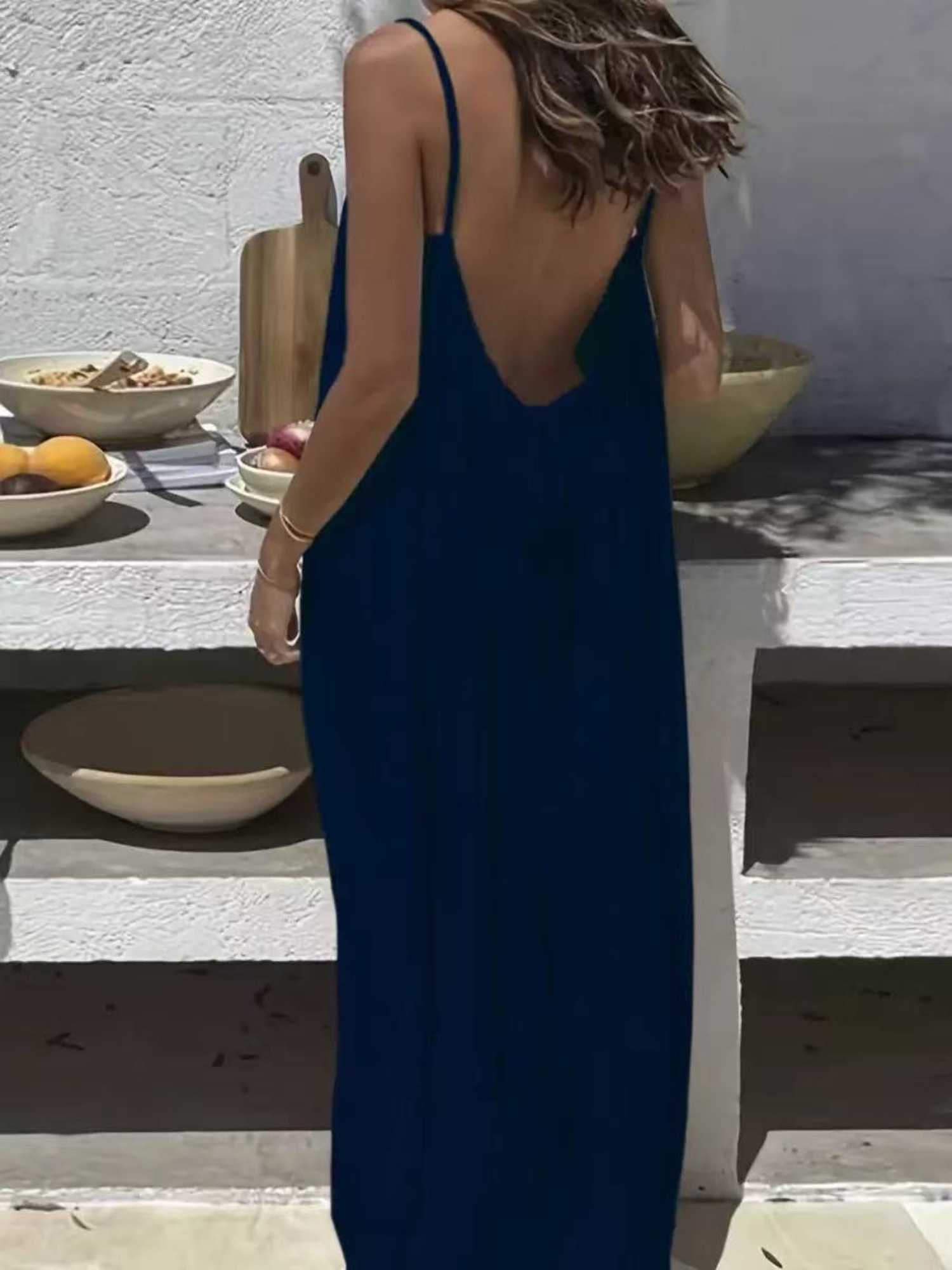 chinese dress ladies Rome Cowl Neck Maxi Dress + Thigh Slits Large / Black main image 1