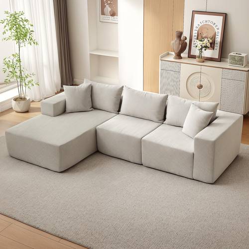 item picture sofa modern set high density pu foam 65 5x23 2 inch full compression couch with premium polymer fabric upholstery living room furniture for