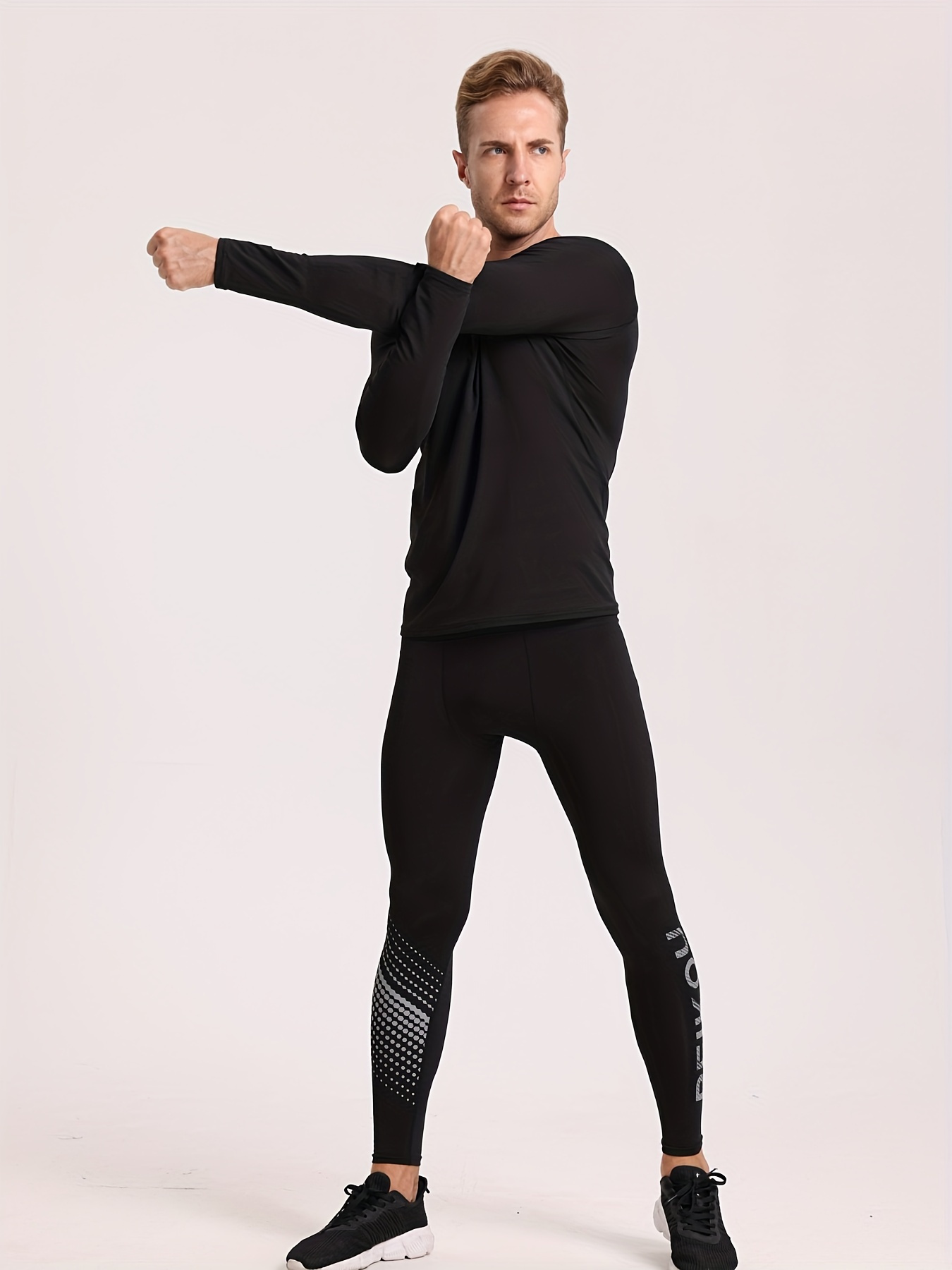 Paquete de Camiseta de Compresión de Larga para Hombres Rápido  Elástico, Cuello Ideal para Correr, Baloncesto y