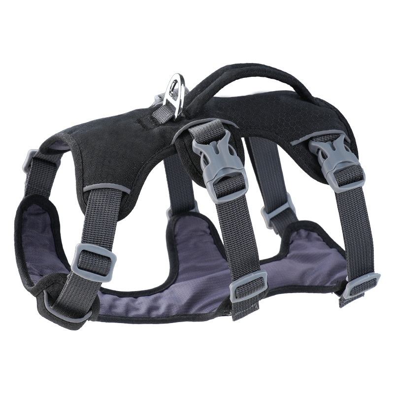 Comfortable Adjustable Dog Chest Harness with Quick-Release Buckles
