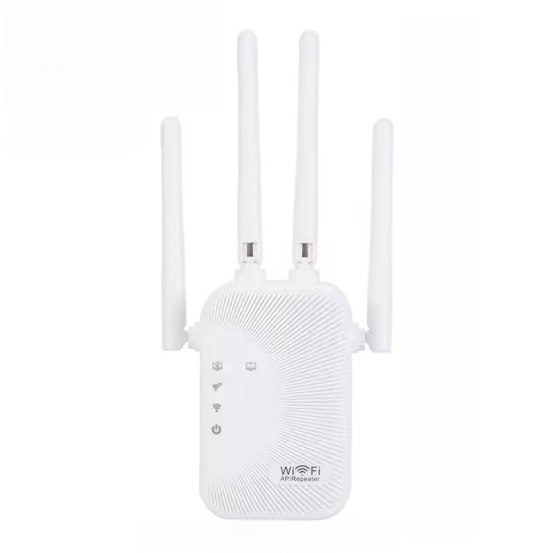 Image of Nbsjeka - Stripe Style - Wifi 6 Expander Wifi Repeater Equipped With 4 360 ° Wifi Coverage Wall Penetrating Signal Enhancer Home Apartment