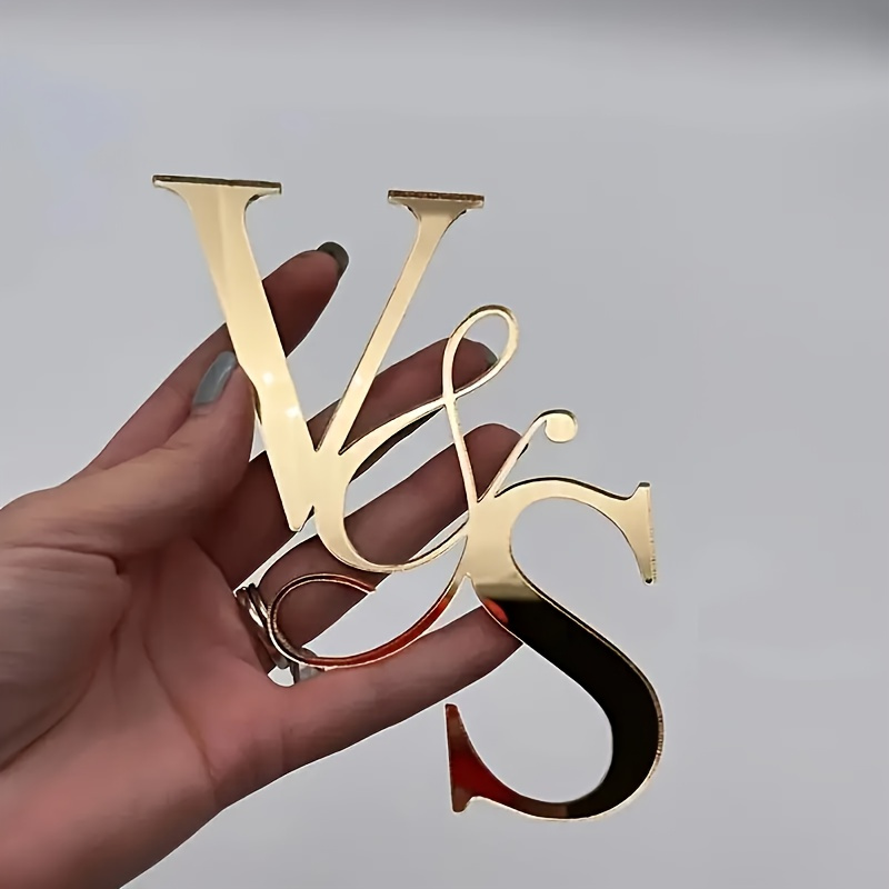 E-shop 2D Flach, Individuelles Acryl--Schild - Personalisierte Handschriftliche Schriftart Wanddekoration, Eleganter Roségold-Finish, Klassische