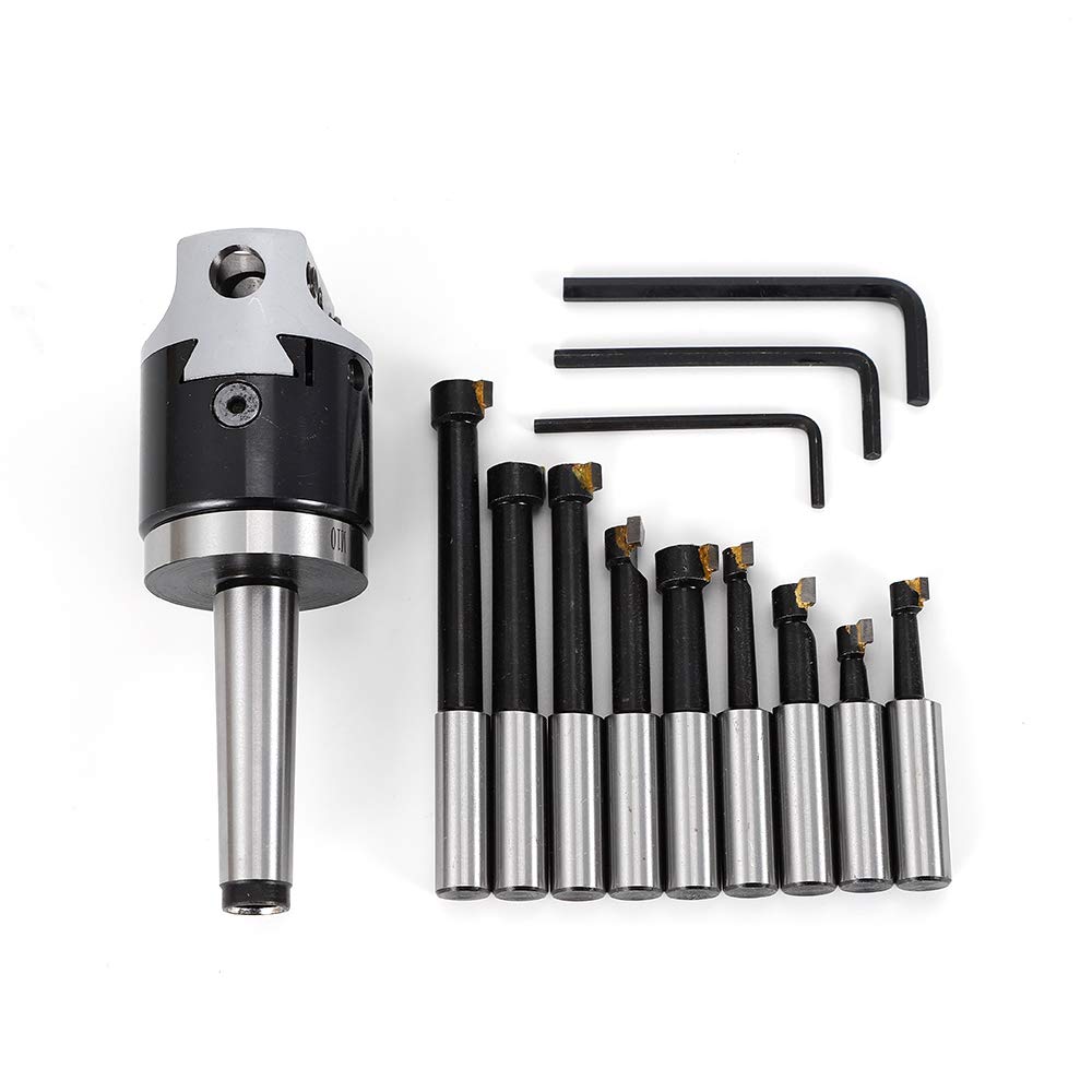 Primegae Boring Head 50mm Mk2-m10 With Boring Bar Set Milling Machine Accessory Boring Head With Boring Bar Set Milling Machine Accessory Holiday Gift