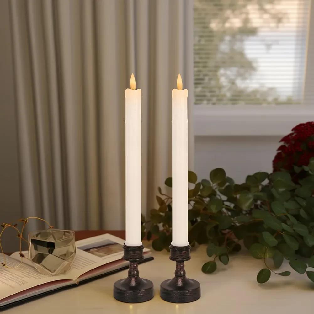 E-shop 2er-Set, Minimalistische Kerzenhalter, Valentinstag-Deko Vintage-Kerzenständer