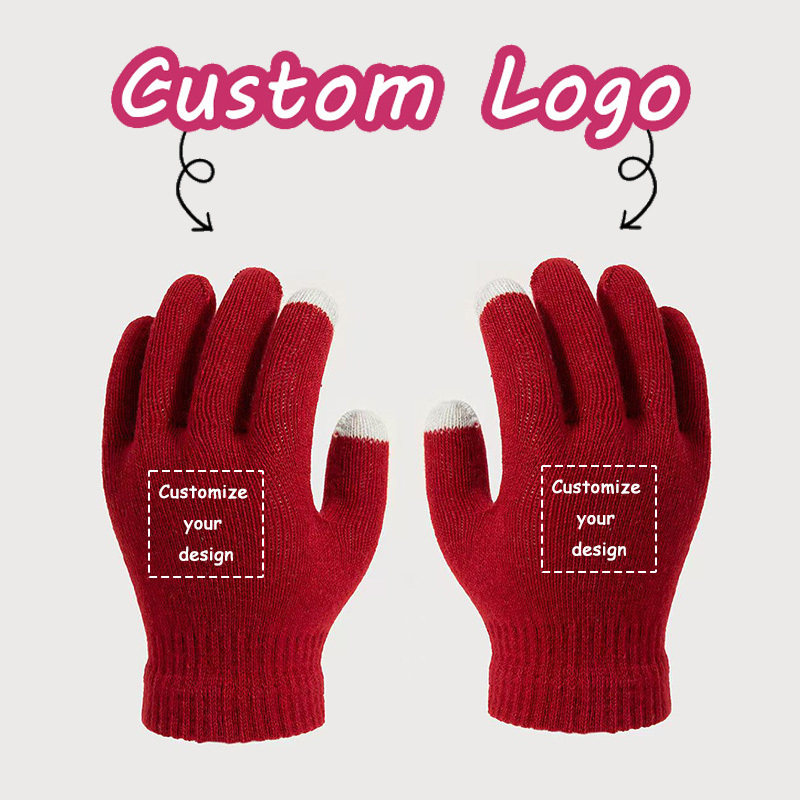 TEMU Guanti Personalizzabili - Alta Qualit�, , Guanti Touchscreen Adatti a e Donne - Personalizza con il Tuo Testo, Foto - Disponibili in Pi羅 Colori.
