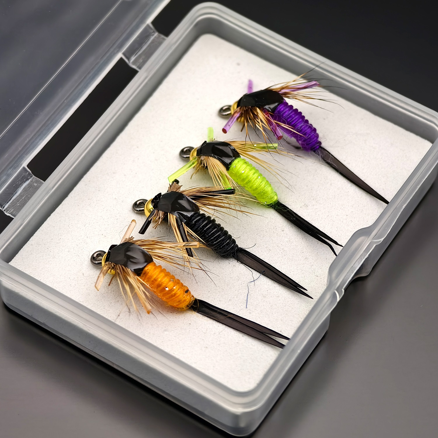 Anfs 4pcs Fly Fishing Lure - Authentic Fly Design For Trout Angling, Lure For