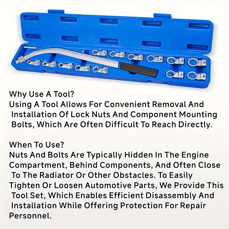 15pcs Special Tool Set for Car Engine Belt Pulley