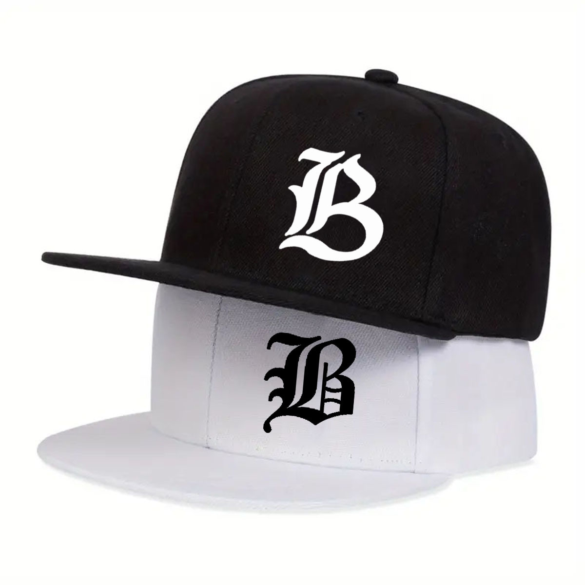 TEMU 2 pezzi Cappellini da baseball stampati in stile street, disponibili in colori, design regolabile, da esterno, cappellini con visiera piatta in