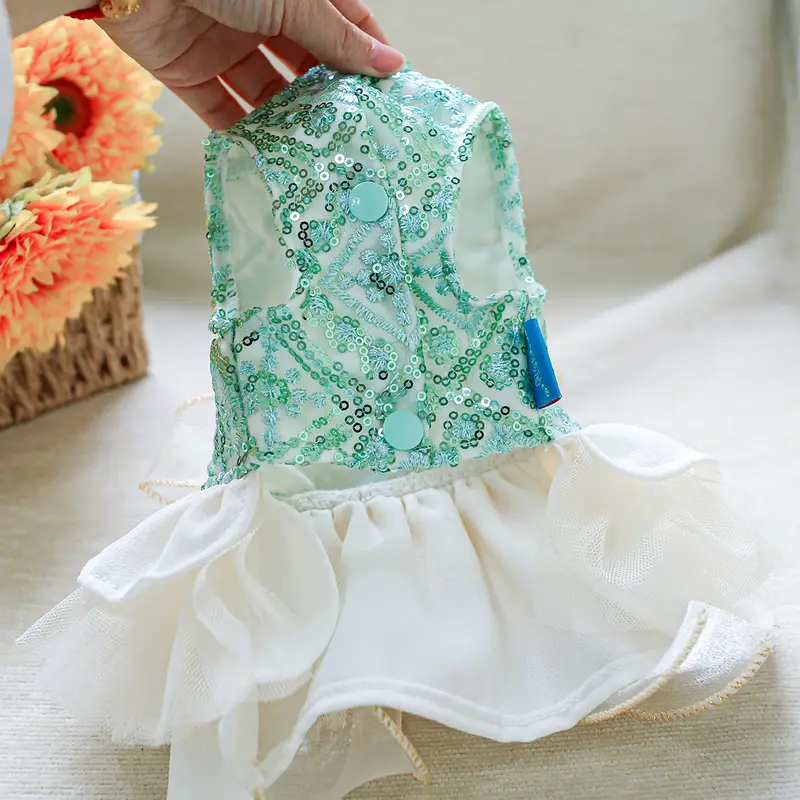 sequin bulldog dress The Bulldog Smocked Sequin Dress