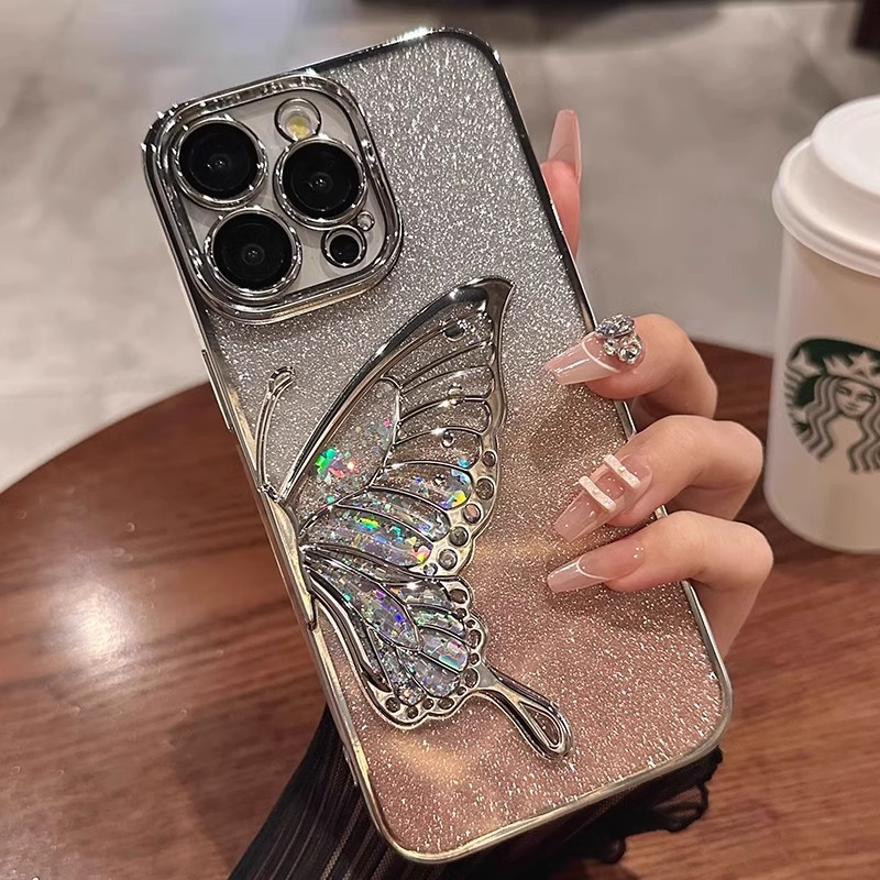 

Suitable For Apple 16promax Luxury Quicksand Mobile Phone Case Iphone15/14 Protective Case Transparent 13 High-end Glitter 16pro Full Coverage Anti-fall 14pro Silicone New 12 Internet