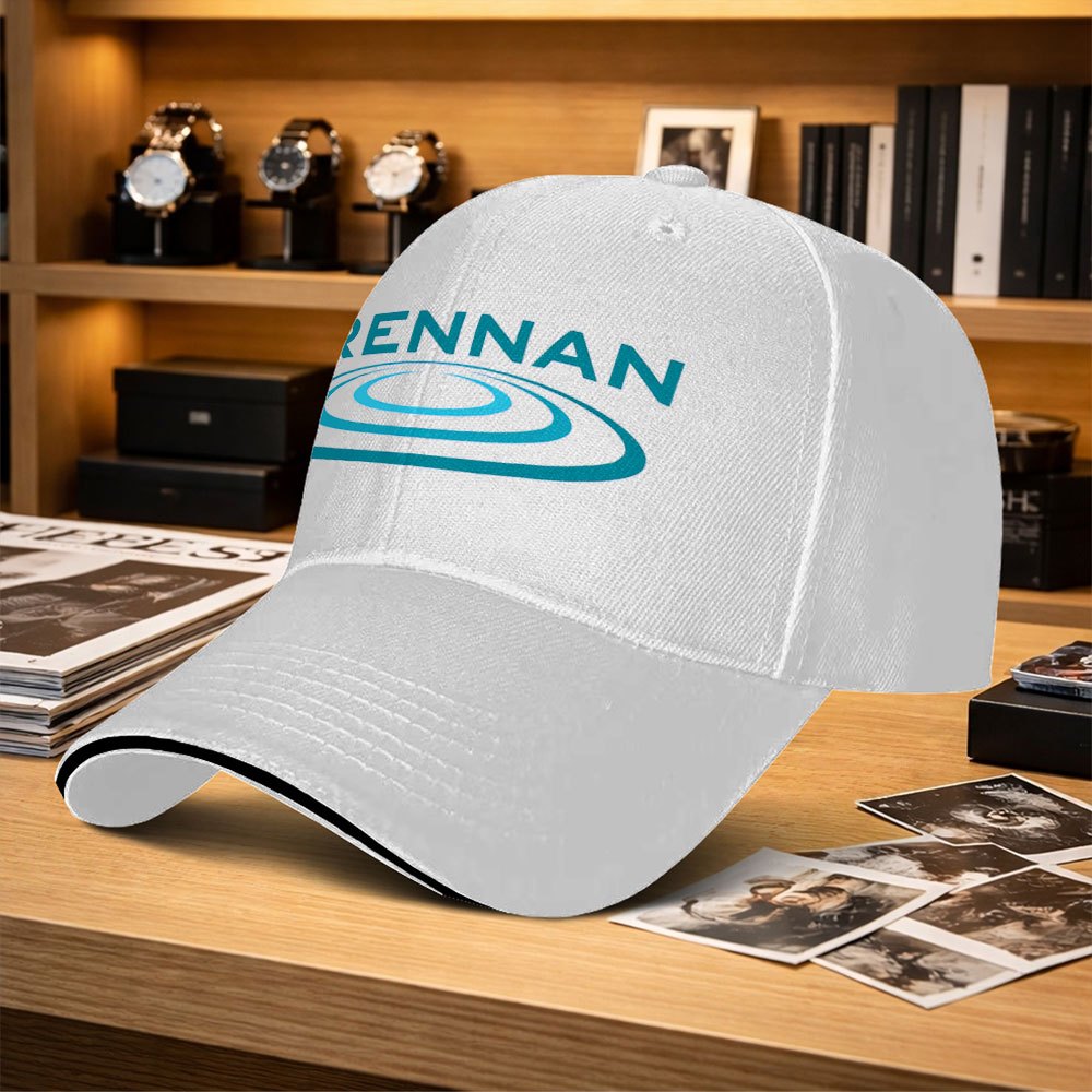 TEMU 1pc Drennan Logo Fashion Versatile Couple Style Adjustable Sandwich Baseball Cap, Trendy Printed Craft Unisex Outdoor Sports Casual Hat Suitable