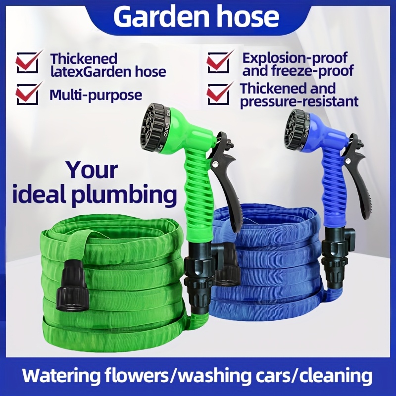 retractable hose size 295 27 inches less than one inch garden hose high pressure water gun garden and car wash hose a single piece design with a sturdy structure for long lasting   suitable for outdoor gardening and watering
