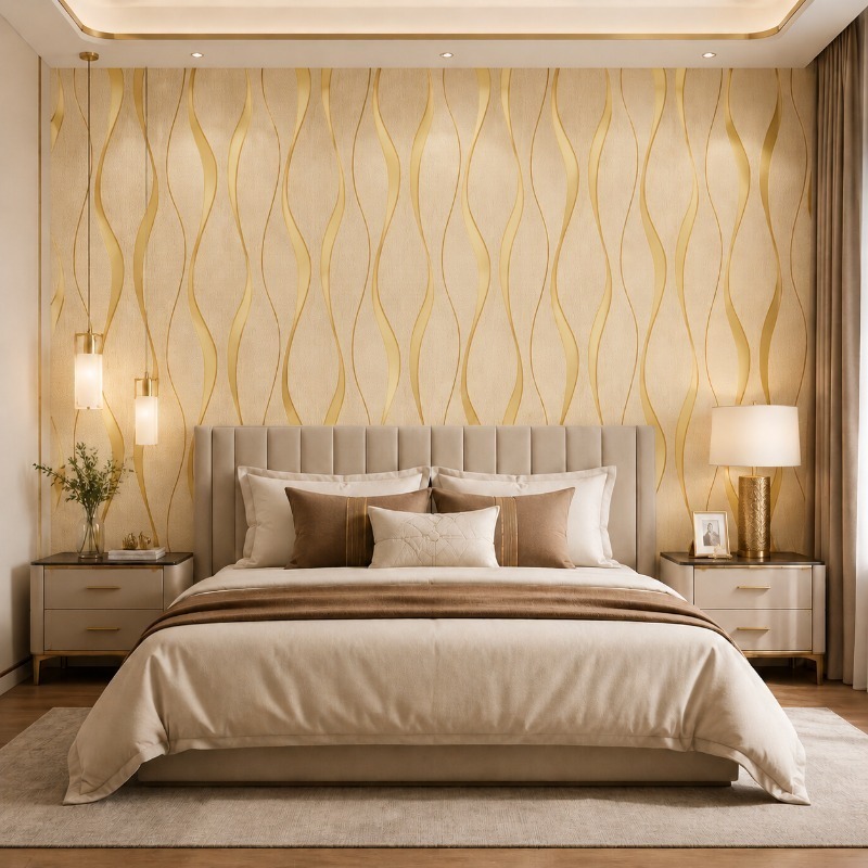 TEMU 1 Roll Of Modern 3d Striped Wallpaper/peel And Paste Wallpaper/bedroom Living Room Background Wallpaper/self-adhesive Removable/restaurant Hotel