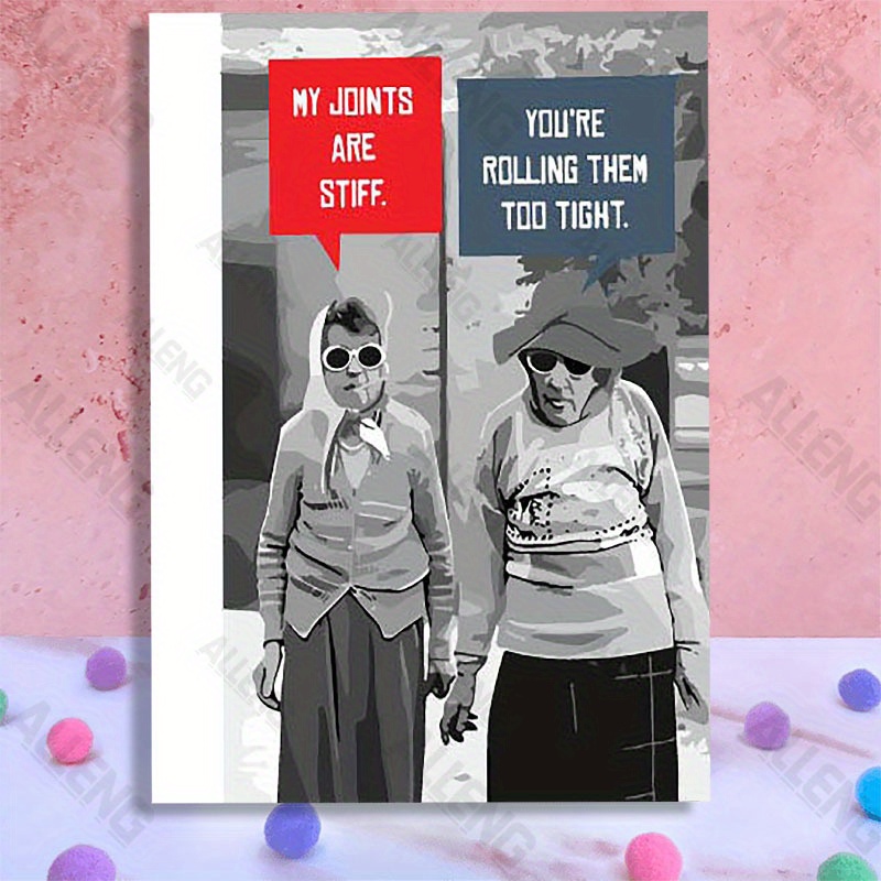 

2pcs Humorous Birthday Cards With Envelopes - Unique & Funny Greeting Cards For Men, Women, , , Friends - Perfect Gift For Any