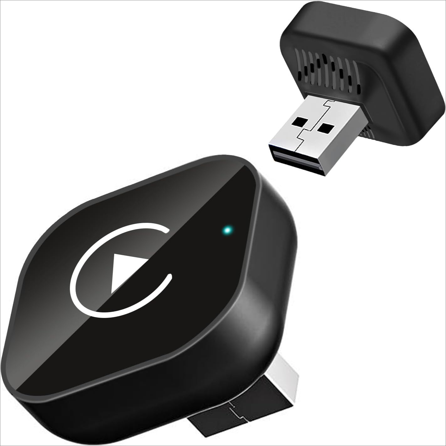 Qzonnect 2026 Brezžični Dongle, Deluje z OEM Žičnim Carplay in Auto Postavki, Brezžični Sprejemnik za Vozilo, Ultra-Kompakten USB, Takojšn