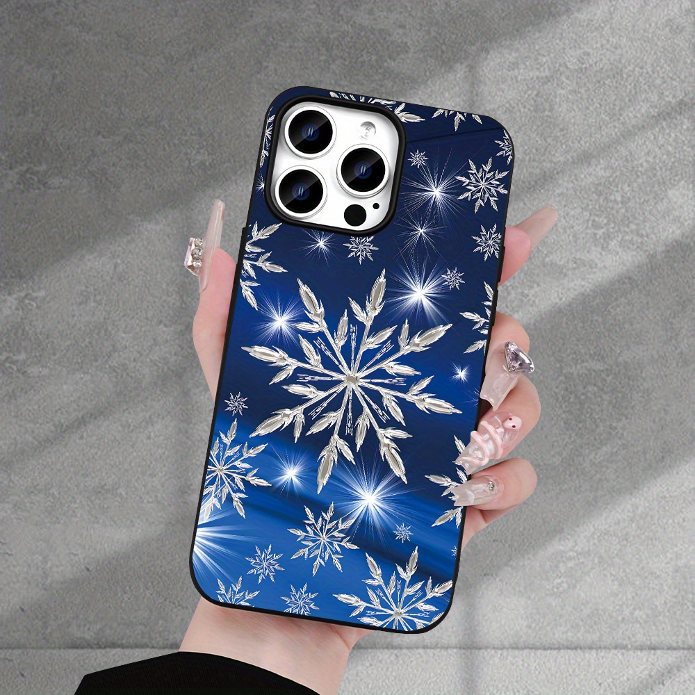 

Winter Printed Phone Case Anti-fingerprint Premium Omnidirectional Lens Shockproof Case New Pattern Protective Shell Black For 15 14 11 Xr Xs 7 Pro Plus