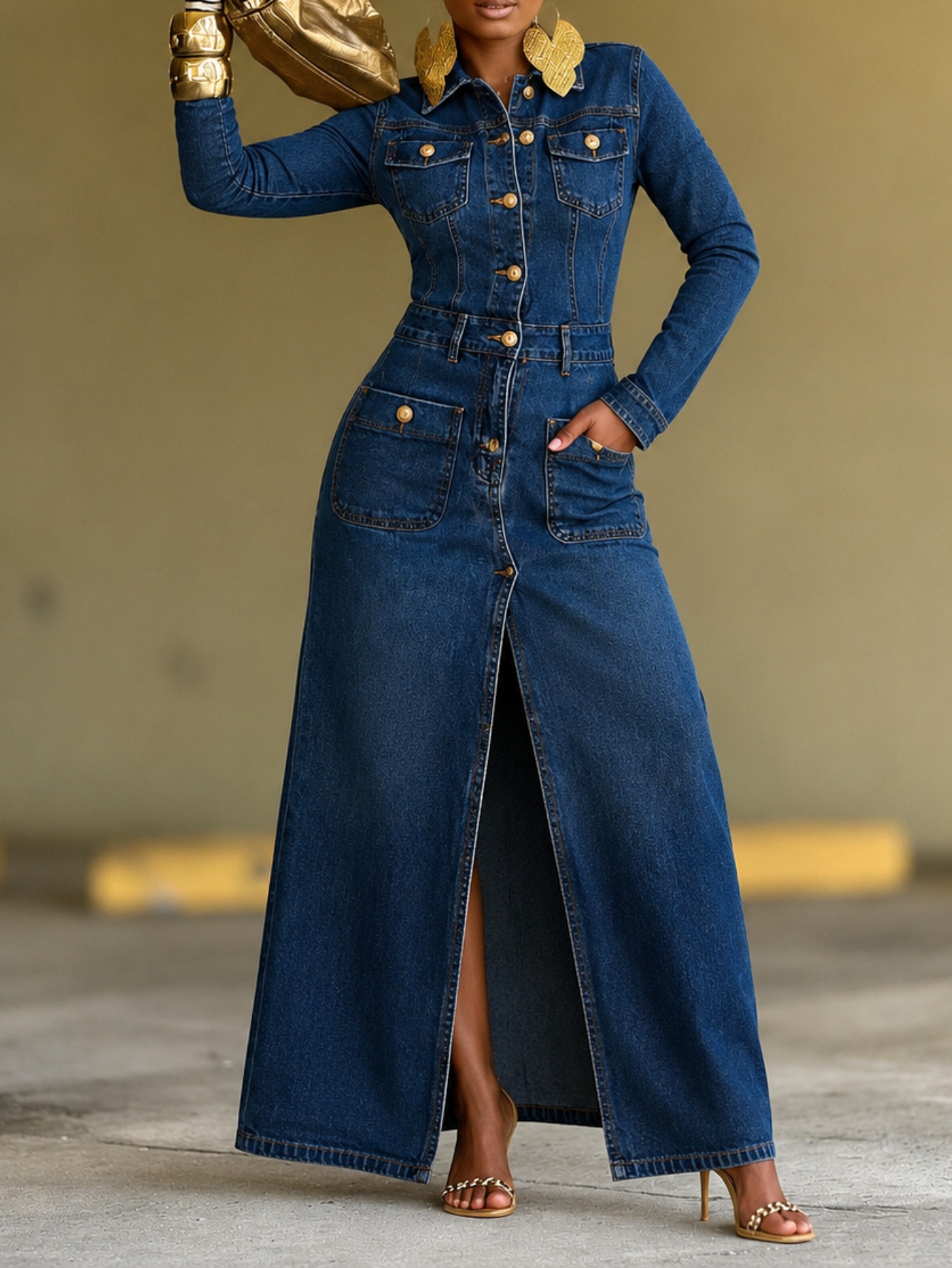 women denim dresses sold on Temu United States