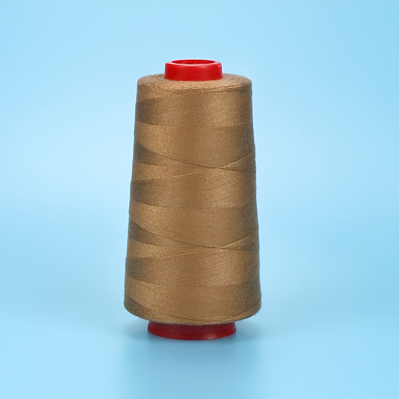TEMU 1pc Heavy-duty Denim Thread Suitable For Jeans, Bags, Jackets & Thick Fabrics - Ginger /polyester Sewing Thread, Machine & Hand Sewing For