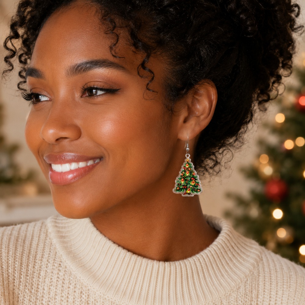18pcs Women's Christmas Earring Set, Cute Holiday Accessories