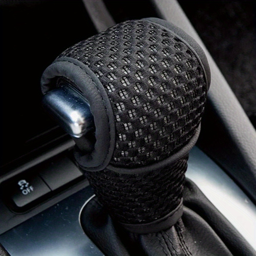 TEMU Universal Protective Covers For Gear Shift Knobs, Designed To Provide A Non-slip Grip For Automatic Car Interiors