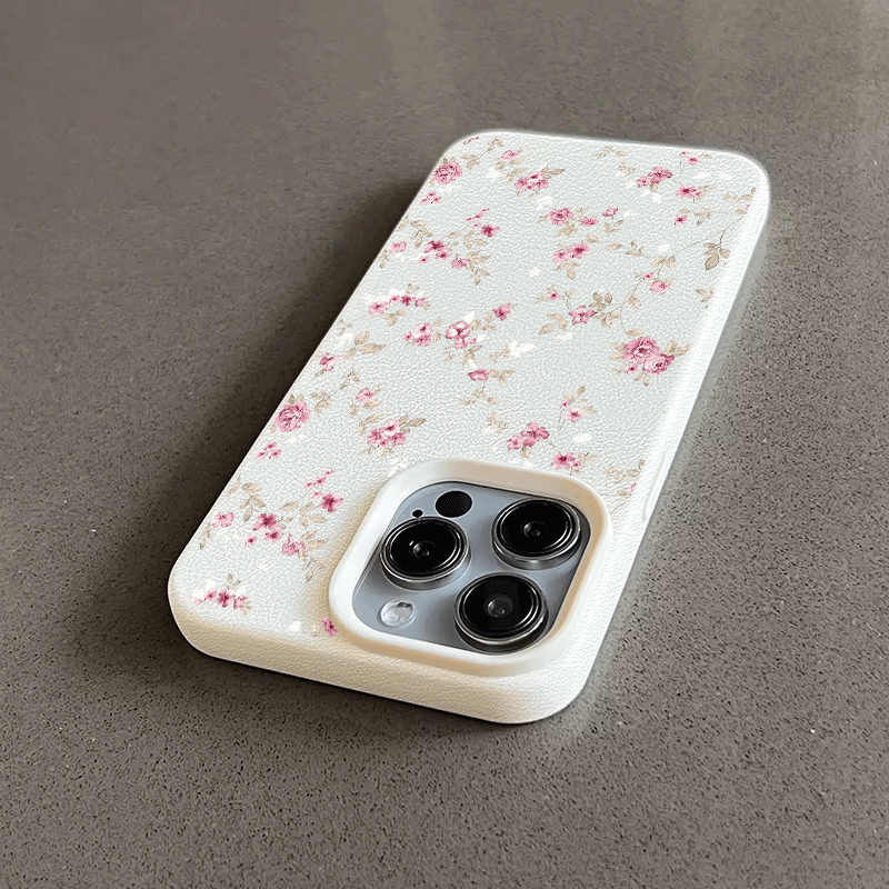 Spring Pink Pattern Faux Leather Case for iPhone 16/iPhone 16 Pro/iPhone 16 Plus/iPhone 16 Pro Max/iPhone 15/15 Plus/15 Pro/15 Pro Max, iPhone 14/14 Plus/14 Pro/14 Pro Max, iPhone 13/13 Pro/13 Pro Max, iPhone 12/12 Pro/12 Pro Max, iPhone 11/11/11 Pro Max, Dirt-Resistant, Shockproof, High Aesthetics