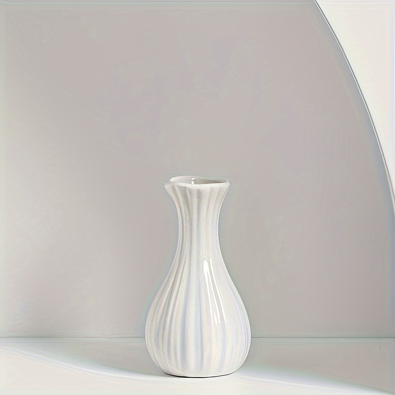 TEMU 1 pz Vaso piccolo minimalista in ceramica - Ornamento per vaso da fiori in , esposizione per soggiorno, decorativa per la casa