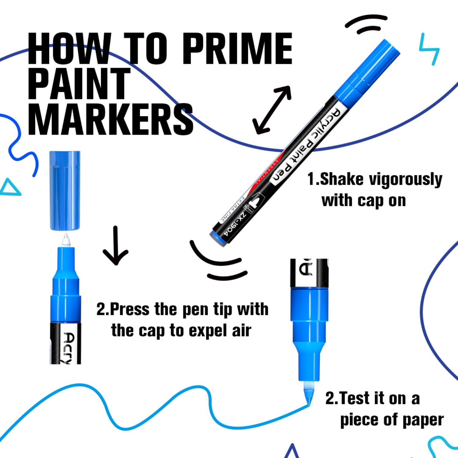 330pcs Acrylic Marker Set with Ultra-Fine 0.7mm Tips for Crafts