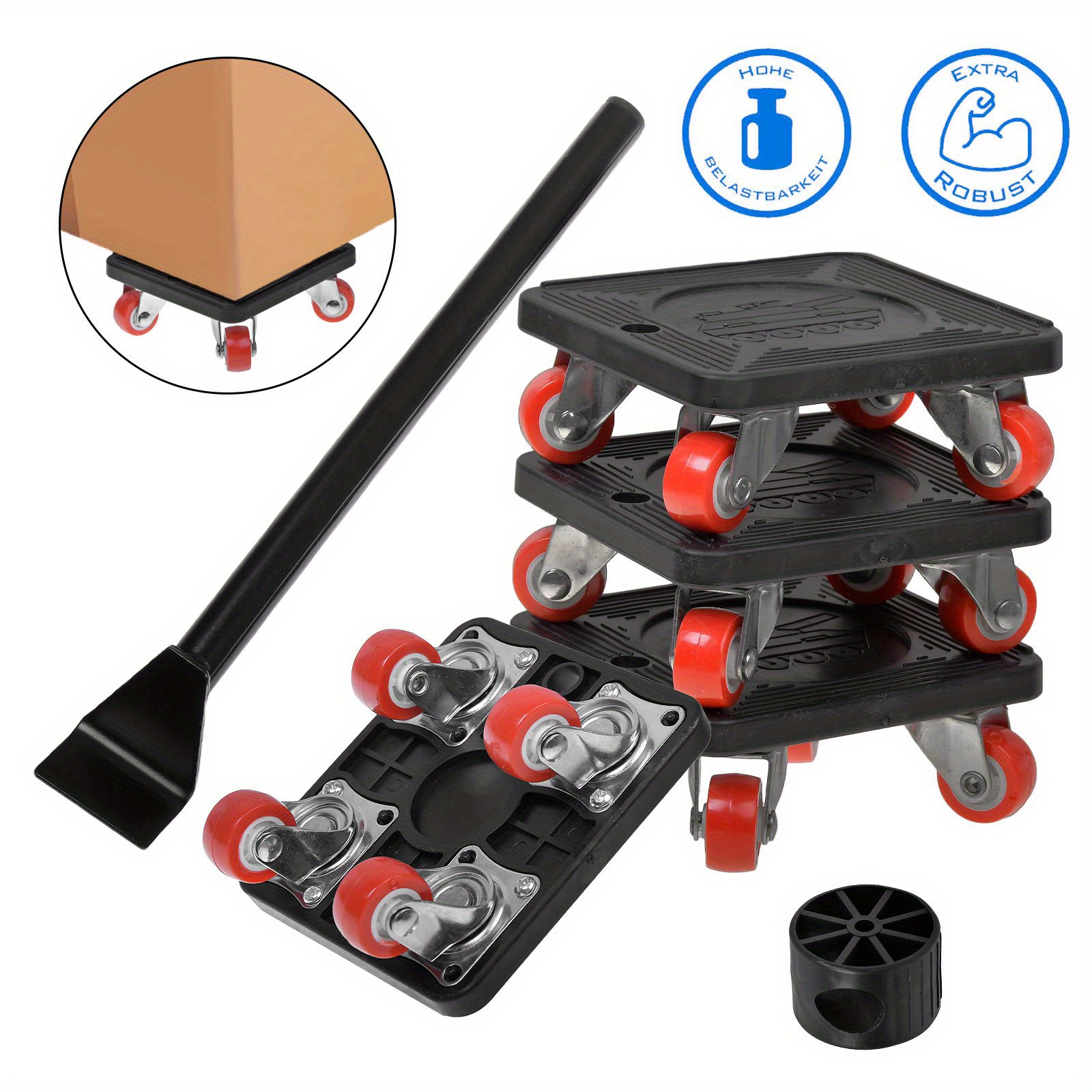 Image of Heavy Furniture Roller Mover Furniture Lifter Transportation With 360° Rotating Wheels