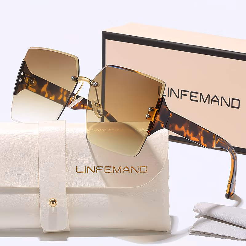 rimless decorative glasses for women summer party dance outfit festival gift Product details 7