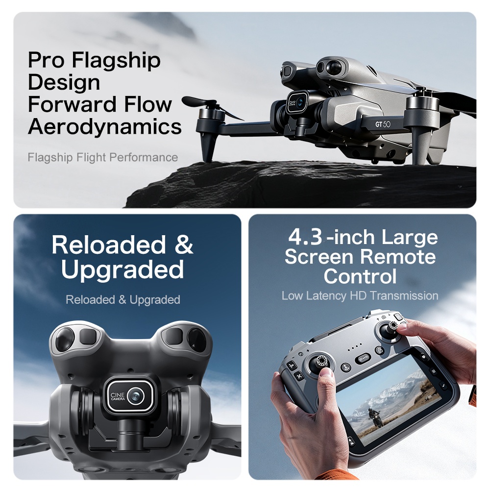 GT50 Lightweight Drone Under 249g with 720P Dual Camera
