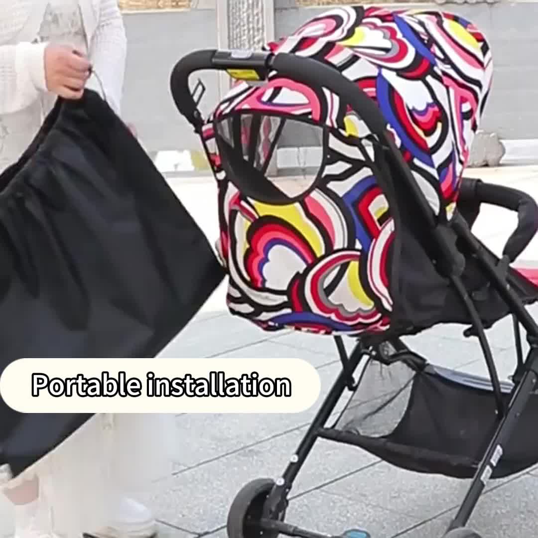 Large Capacity Hanging Stroller Storage Bag, Multifunctional Cart