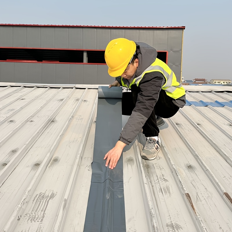 Image of 2 Rolls Of Heavy-duty Repair Tape |uv Resistant, Temperature Range (-60°c-110°c) Suitable For Roofs/walls/pipes Sealing And Leak Proof, With Noise Reduction And Insulation Performance (10cm X 5m)