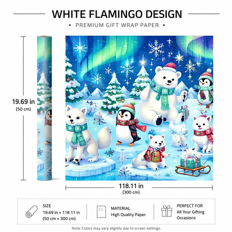 TEMU 1 Rouleau de Elite 50X300Cm (19.7X118.1In) - Motif Floral, Design , Parfait pour Cadeaux, Anniversaires et Fêtes, Couleurs Vibrantes, Facile à