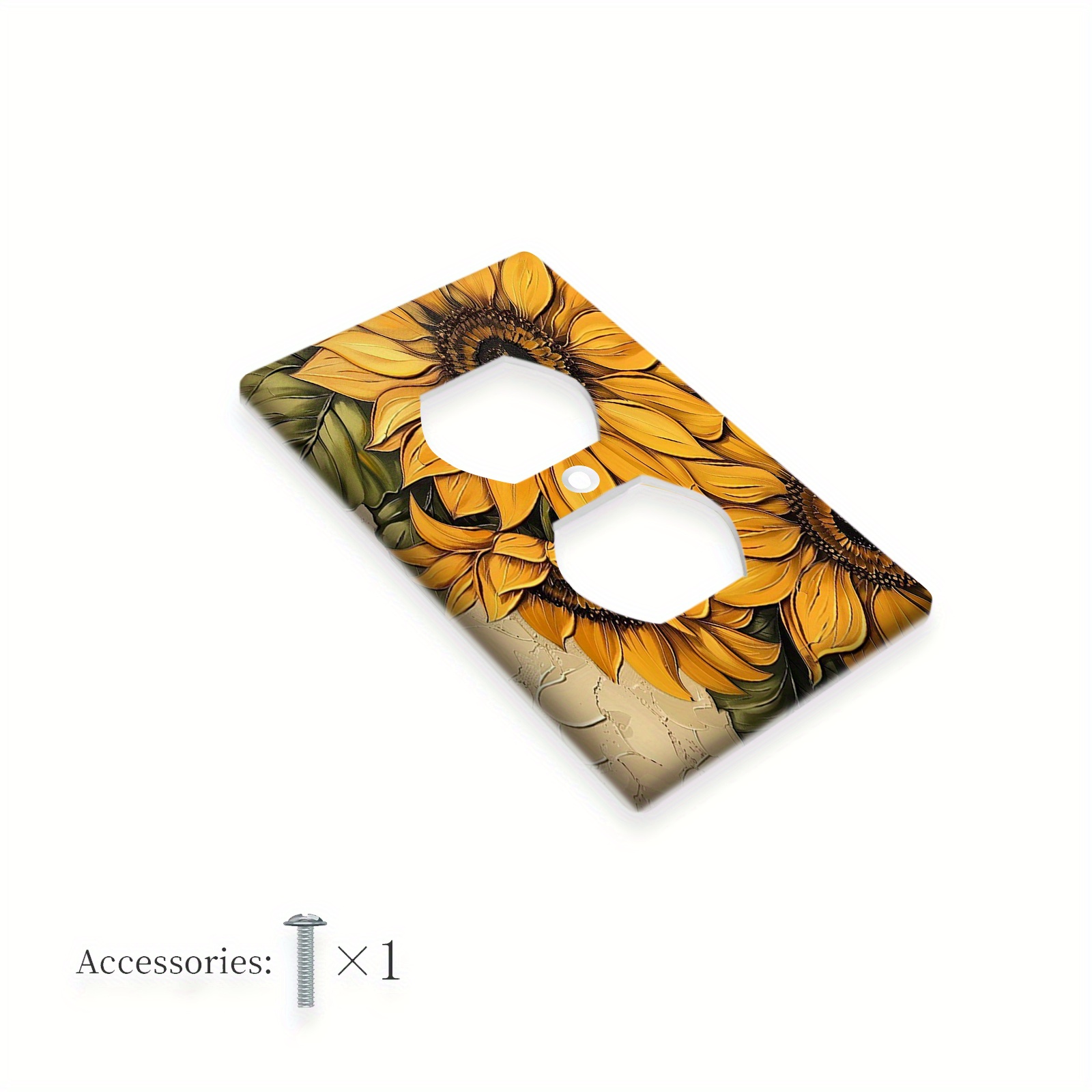 TEMU 1pc Plaque Murale 1 Gang/2 Gang Design Attrayant, Couvercle Moderne pour Interrupteur de Lumière, Décoration Intérieure pour Chambre et Cuisine