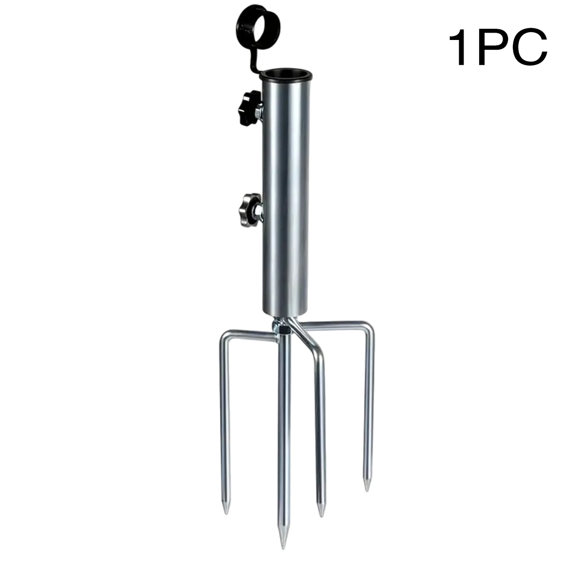 TEMU Heavy Duty Patio For Umbrella Anchor With 4 Spikes | Portable Metal Stand, For Umbrella, Flag, Fishing Rod, Tent Pole | Perfect Gift For Beach
