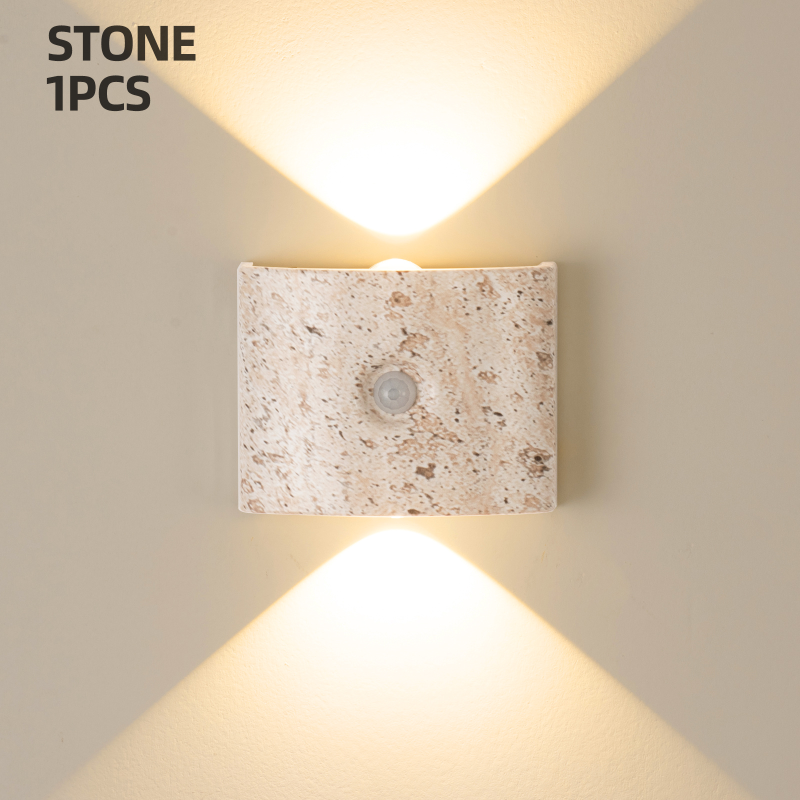 TEMU Lampada da parete LED intelligente con di e dimmer, lampada notturna magnetica ricaricabile USB adatta per scale, camere da letto, armadi,