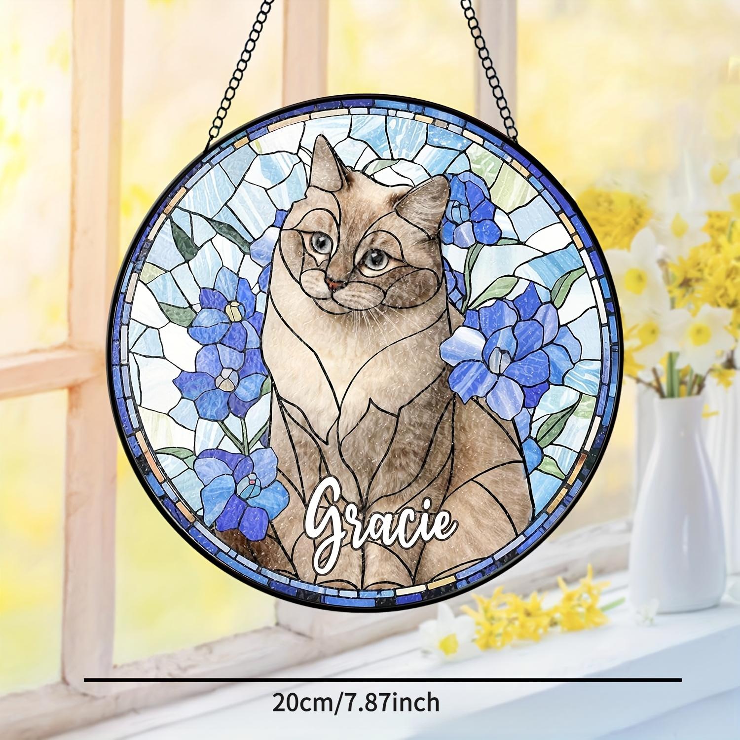 Personalized Pet Portrait Sun Catcher