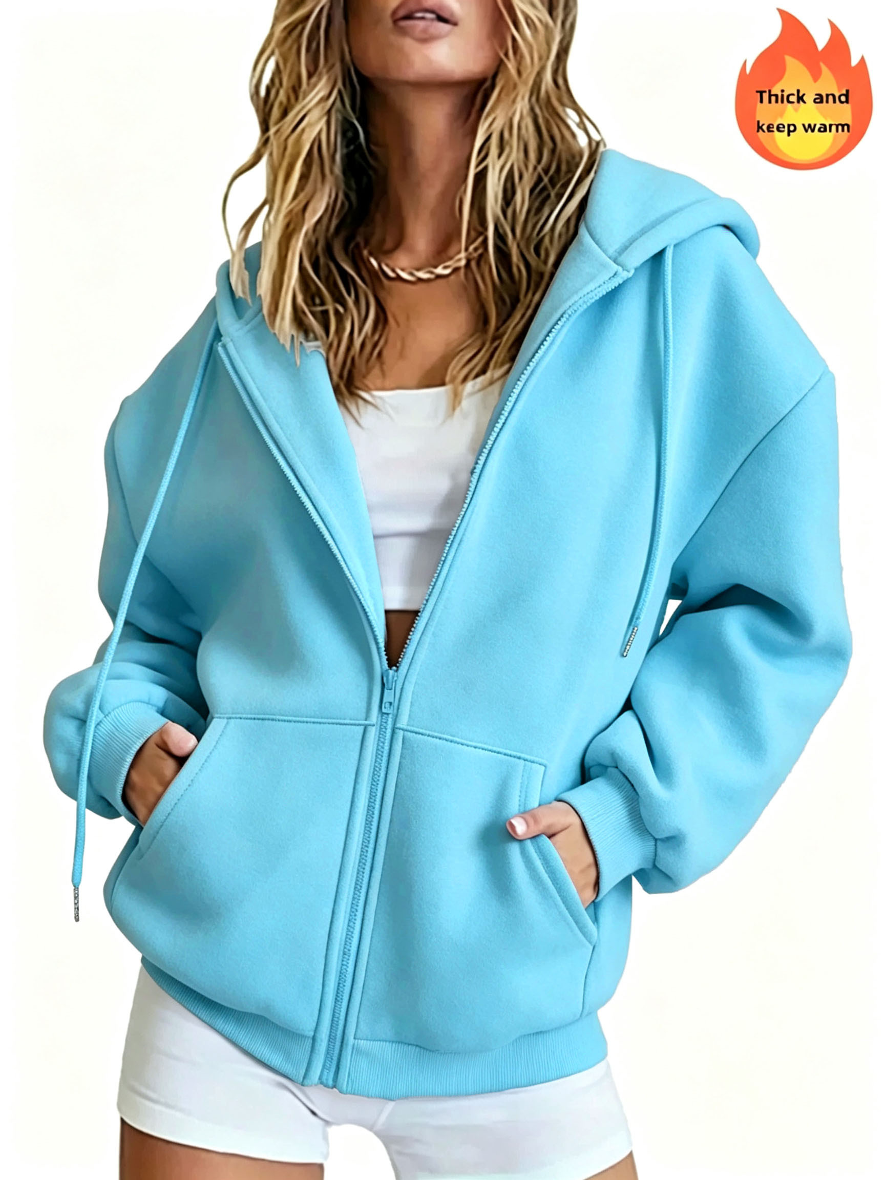 zip up hoodie sold on Temu United States