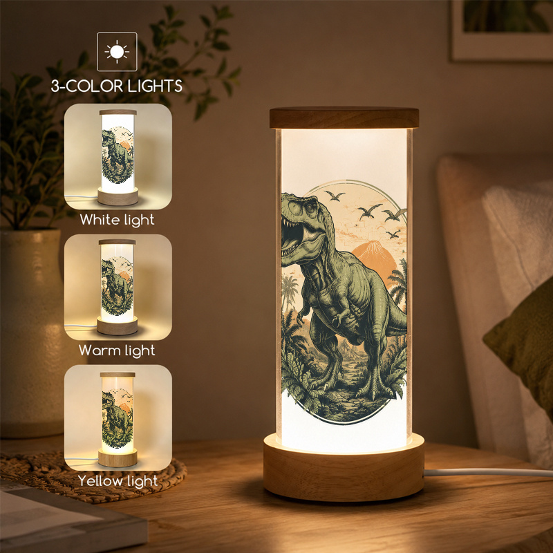 Home Office Desk Lamp with Prehistoric Tyrannosaurus Rex Design