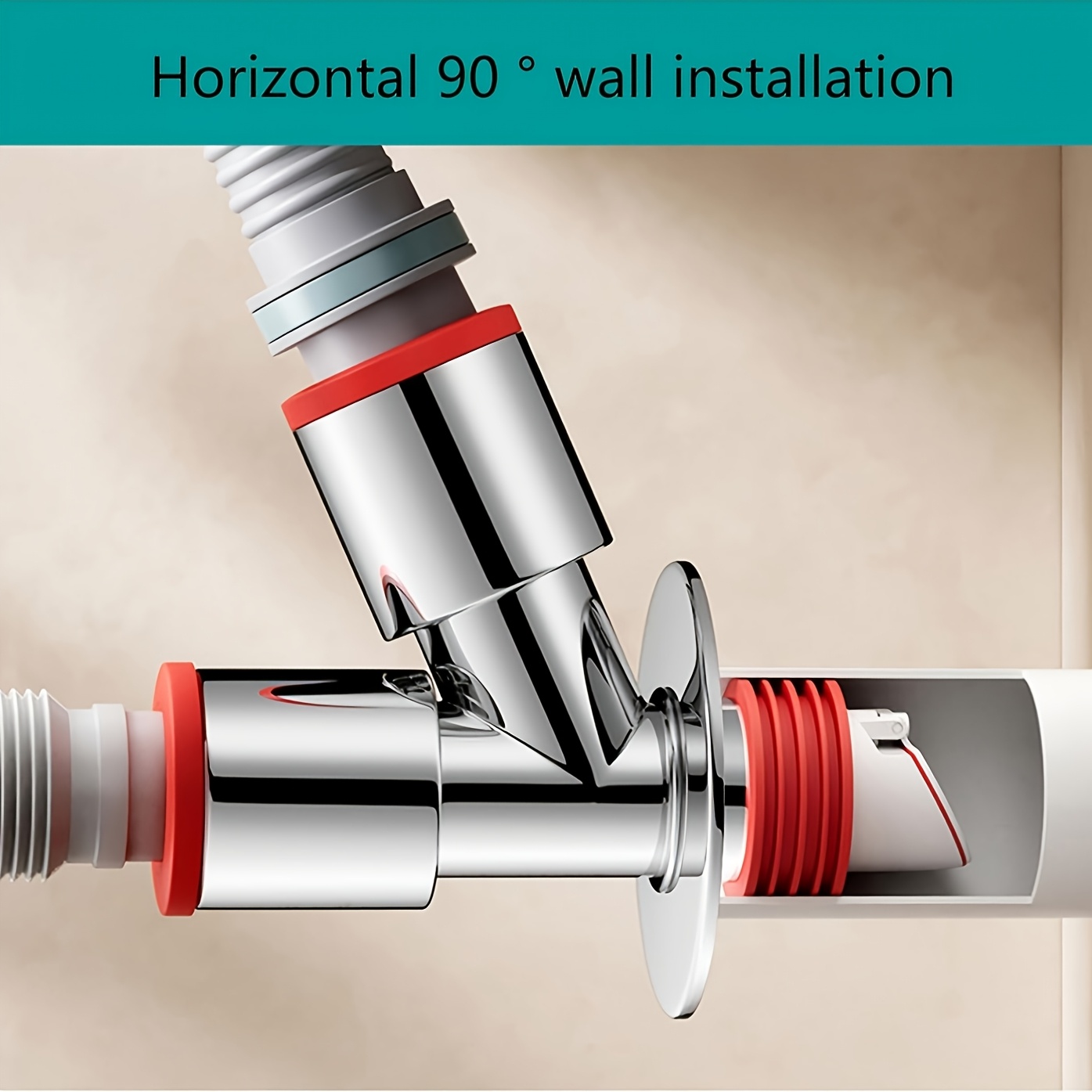 1pc Drain Pipe T-Connector for Washing Machine, Water Distributor, Anti-Odor And Anti-Overflow Special Floor Drain Connector