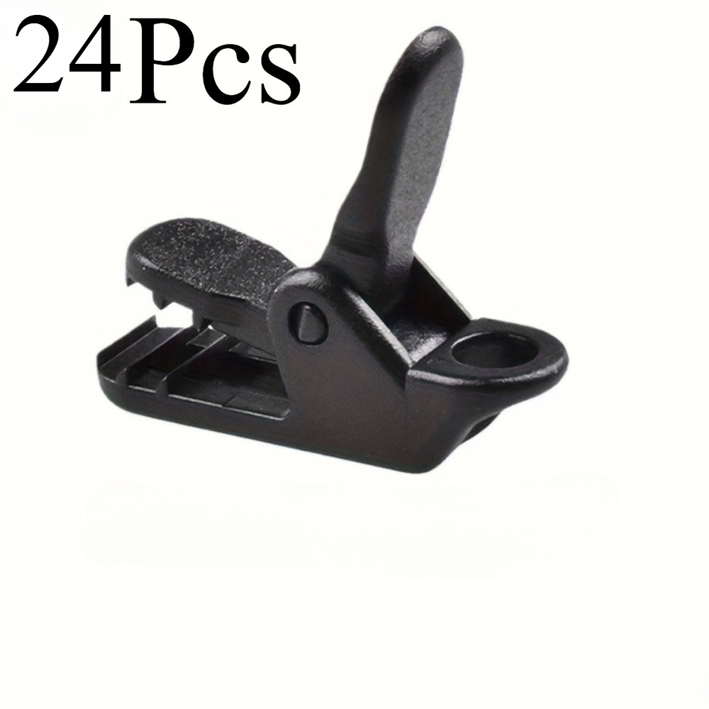 E-shop 24-tlg. Zeltclips für den Außenbereich, Zelt-Haken runde Clips zur Befestigung von wasserdichten Stoffen Sonnensegeln, geeignet für