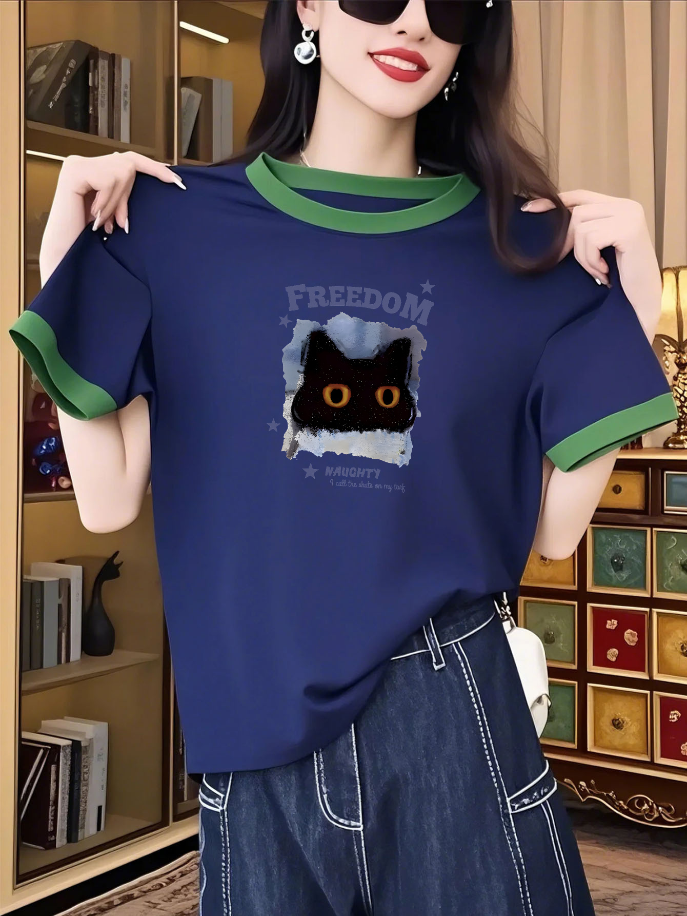 women's elegant t shirt soft polyester blend Temu Ireland - Main Image