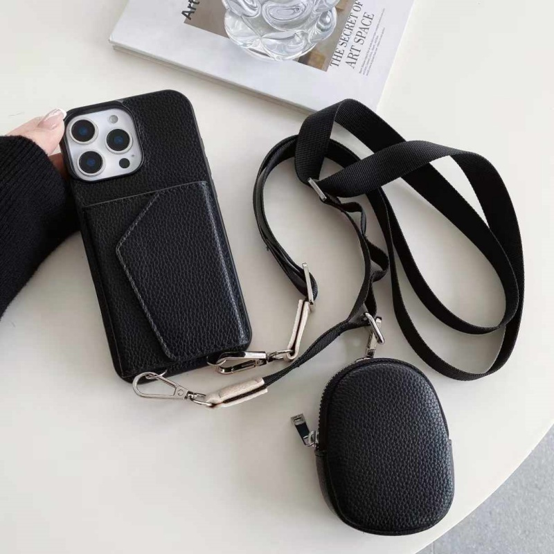 TEMU Phone Case: Simple Multi-functional Coin Crossbody Card Holder, Compatible With Iphone 16 Phone Case, Iphone 15 Pro Max With Detachable Strap,