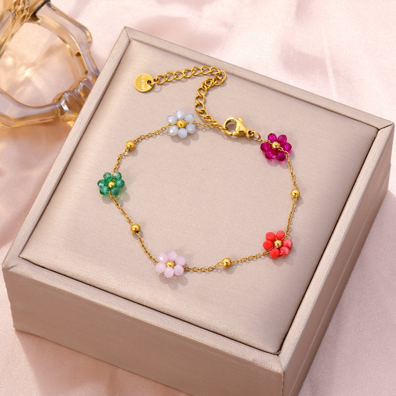 TEMU 1 Bracciale a forma di e delicato. e vivace dei di strass aggiunge un tocco giocoso. Abbinalo a un spalline sottili o a una gonna con stampa per