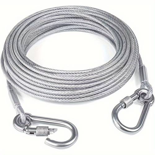 stainless chain with reflective and rust resistant function for medium large dogs in length 118 11inch 181 1inch 354 33inch 590 55inch