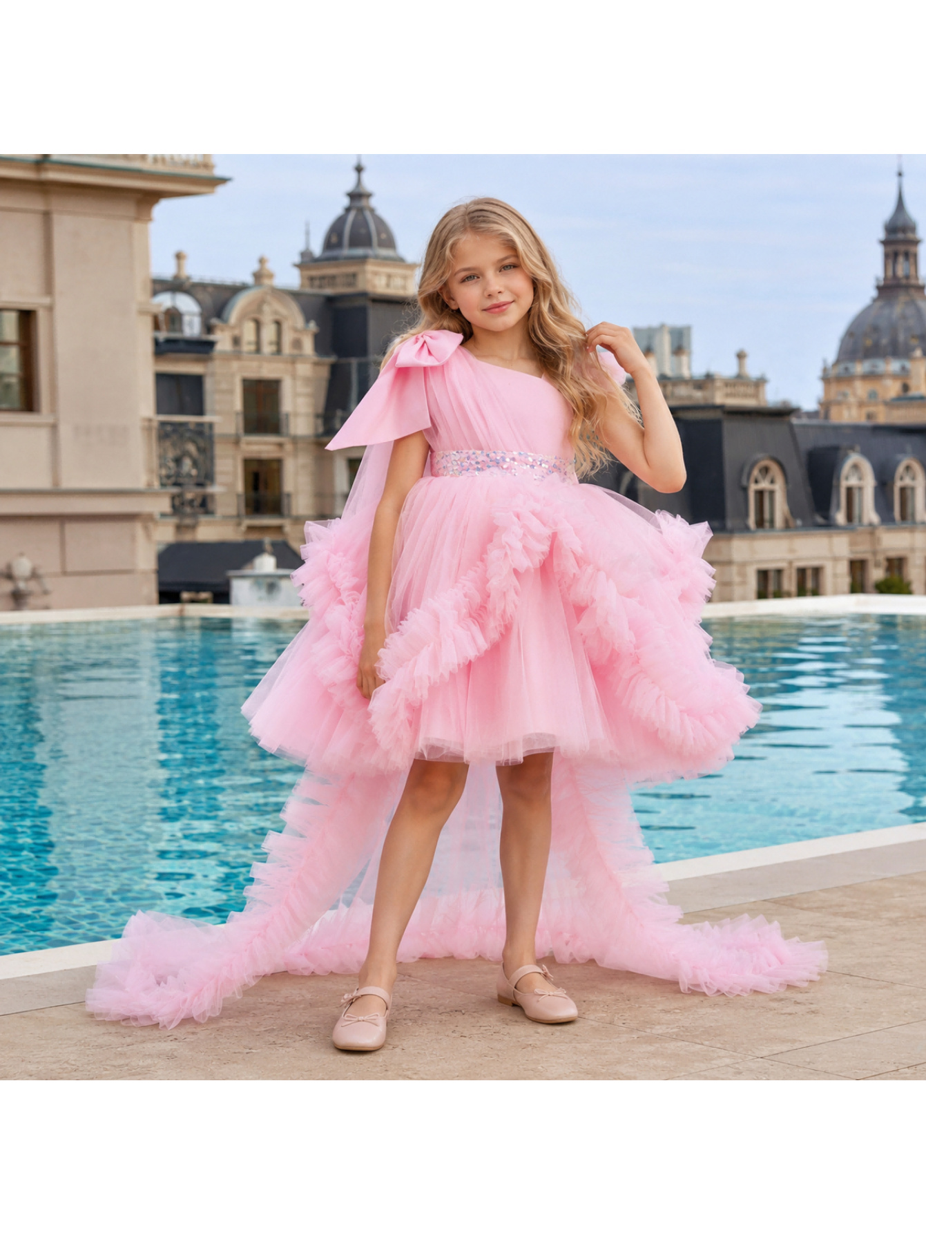 big puffy dresses Cute Prom Dress 2023 Off the Shoulder Tulle with Appliques – DCdress Soft tulle Big Puffy Dresses for Girls