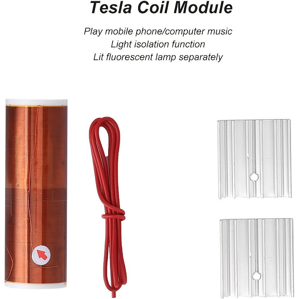 desktop for tesla coil science toy electromagnetic   demo kit creative stem gift for science enthusiasts mixed color fiber material brand   Product details 8