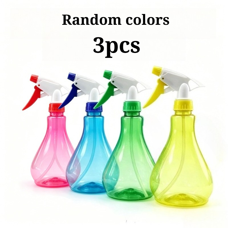 TEMU 3pcs 250ml Garden Watering Spray Integrated Watering Can Large Garden Watering Can Plastic Spray Bottle Watering Flowers Liquid Packaging Spray